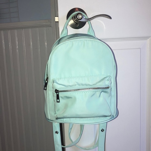 mint green mini backpack